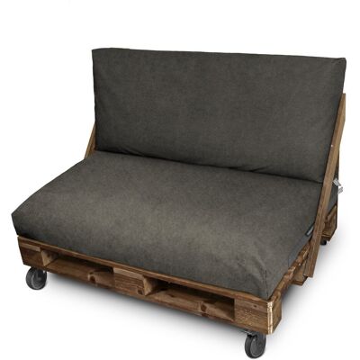 HAPPERS - Patagonia Gris - 120x80x20 - Cojín de jardín HAPPERS - Patagonia Gris - 120x80x20 - Cojín de jardín