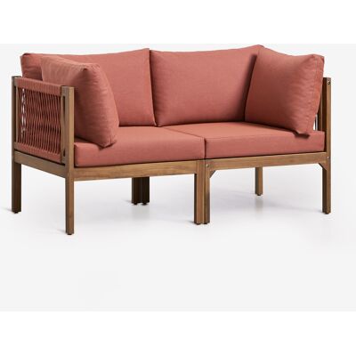 Sofá Modular De Jardín De 2 Piezas Con Reposabrazos En Madera De Acacia Branson Sklum Sofá Modular De Jardín De 2 Piezas Con Reposabrazos En Madera De Acacia Branson Sklum