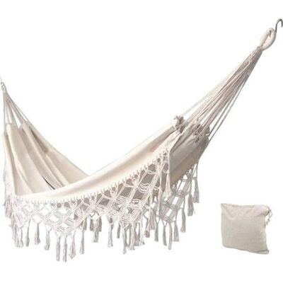 OEM Hamacas De Exterior, Algodón Doble, Hamaca Brasileña De Jardín, Adecuada Para 2 Adultos, Ideal Para Porche, Viajes Y Camping (carga Máxima De 450 Libras) OEM Hamacas De Exterior, Algodón Doble, Hamaca Brasileña De Jardín, Adecuada Para 2 Adultos, Ideal Para Porche, Viajes Y Camping (carga Máxima De 450 Libras)