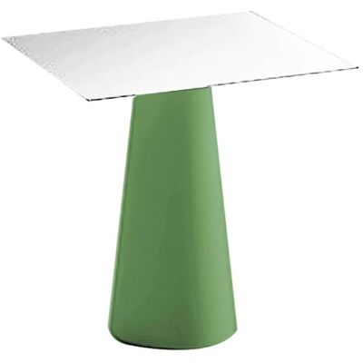 PLUST Mesa De Comedor Cuadrada Diseño Moderno Jardín Terraza Fura T1-dq - Verde Oscuro PLUST Mesa De Comedor Cuadrada Diseño Moderno Jardín Terraza Fura T1-dq - Verde Oscuro
