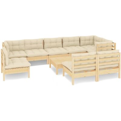 Conjunto de salón de jardín vidaXL con cojines - Muebles de exterior Conjunto de salón de jardín vidaXL con cojines - Muebles de exterior