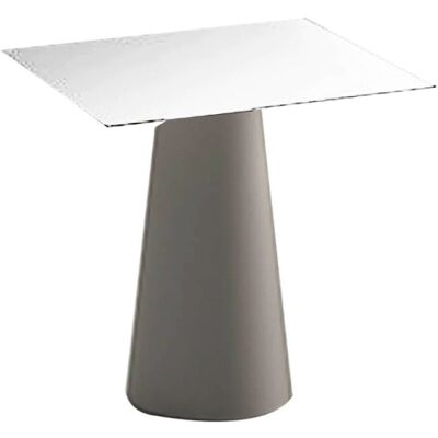 PLUST Mesa De Comedor Cuadrada Diseño Moderno Jardín Terraza Fura T1-dq - Beige PLUST Mesa De Comedor Cuadrada Diseño Moderno Jardín Terraza Fura T1-dq - Beige