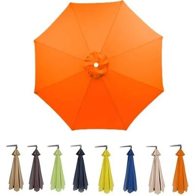 SANS MARQUE Funda De Repuesto Para Sombrilla De Patio De 9 Pies Y 8 Varillas, Toldo Redondo, Toldo Lavable (azul Marino, 270 Cm/9 Pies Y 8 Varillas) (naranja, 270 Cm/9 Pies Y 6 Varillas) SANS MARQUE Funda De Repuesto Para Sombrilla De Patio De 9 Pies Y 8 Varillas, Toldo Redondo, Toldo Lavable (azul Marino, 270 Cm/9 Pies Y 8 Varillas) (naranja, 270 Cm/9 Pies Y 6 Varillas)