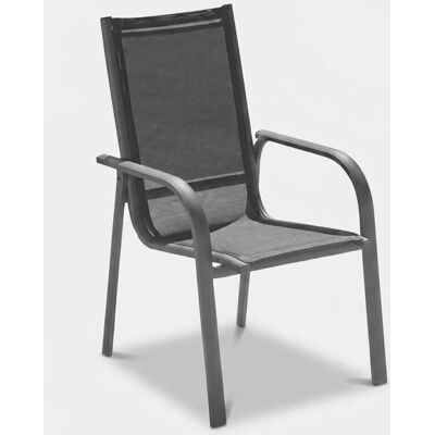 EMOB Silla De Exterior En Aluminio Con Reposabrazos Lena EMOB Silla De Exterior En Aluminio Con Reposabrazos Lena