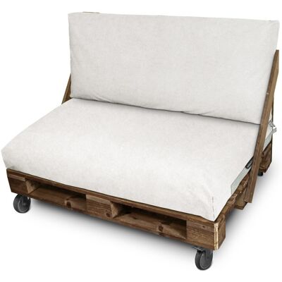 HAPPERS Patagonia Blanco - Patagonia Blanco - Asiento 120x80x20 - Respaldo 120x45x25 - Cushión HAPPERS Patagonia Blanco - Patagonia Blanco - Asiento 120x80x20 - Respaldo 120x45x25 - Cushión