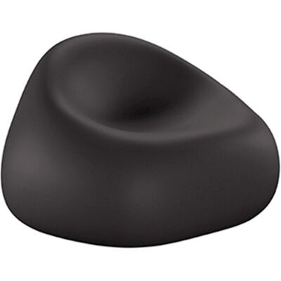 PLUST Sillón Para Exterior Jardín Terraza Polietileno Diseño Moderno Gumball P1 - Negro PLUST Sillón Para Exterior Jardín Terraza Polietileno Diseño Moderno Gumball P1 - Negro