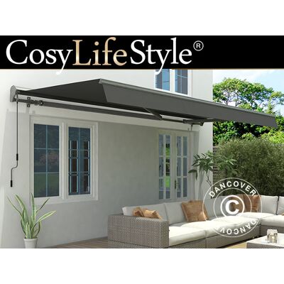 Toldo Dancover - 2,95x2,5m Gris/Marco Gris - Resistente a UV Toldo Dancover - 2,95x2,5m Gris/Marco Gris - Resistente a UV