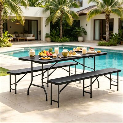 JHY DESIGN Conjunto De Muebles De Jardín, Conjunto De Conversación Plegable, Conjunto De Muebles De Patio, Conjunto De Muebles De Camping, Conjunto De Muebles De Exterior JHY DESIGN Conjunto De Muebles De Jardín, Conjunto De Conversación Plegable, Conjunto De Muebles De Patio, Conjunto De Muebles De Camping, Conjunto De Muebles De Exterior