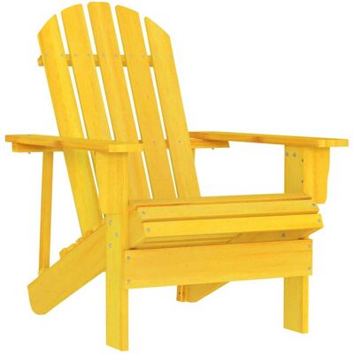 vidaXL Silla de jardín Adirondack madera maciza - Silla de jardín vidaXL Silla de jardín Adirondack madera maciza - Silla de jardín