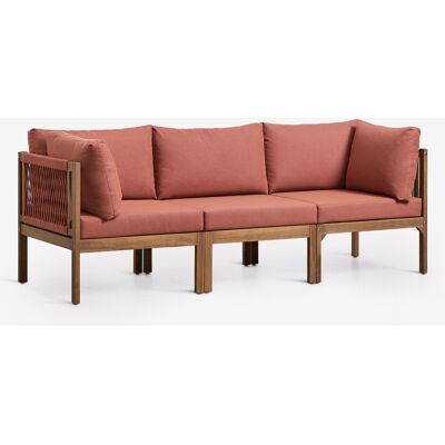 Sofá Modular De Jardín De 3 Piezas Con Reposabrazos En Madera De Acacia Branson Sklum Sofá Modular De Jardín De 3 Piezas Con Reposabrazos En Madera De Acacia Branson Sklum