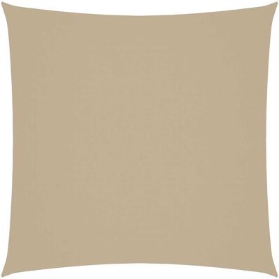 vidaXL Vela de sombra Oxford Tela Cuadrada 7x7 m Beige - Vela de sombra vidaXL Vela de sombra Oxford Tela Cuadrada 7x7 m Beige - Vela de sombra