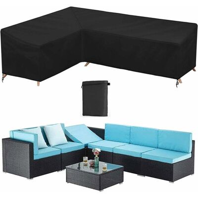 OEM Funda Impermeable Para Sofá Esquinero De Jardín, Muebles De Exterior En Forma De L, Lona 210d Resistente A Los Rayos Uv Y Al Viento Para Muebles De Patio, Con Bolsa De Almacenamiento, Color Negro, Lad OEM Funda Impermeable Para Sofá Esquinero De Jardín, Muebles De Exterior En Forma De L, Lona 210d Resistente A Los Rayos Uv Y Al Viento Para Muebles De Patio, Con Bolsa De Almacenamiento, Color Negro, Lad