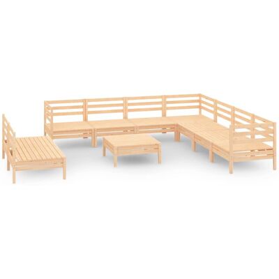 Conjunto de Jardín vidaXL - 3 Sofás Esquina, 6 Centrales, 1 Mesa - Muebles de Jardín Conjunto de Jardín vidaXL - 3 Sofás Esquina, 6 Centrales, 1 Mesa - Muebles de Jardín