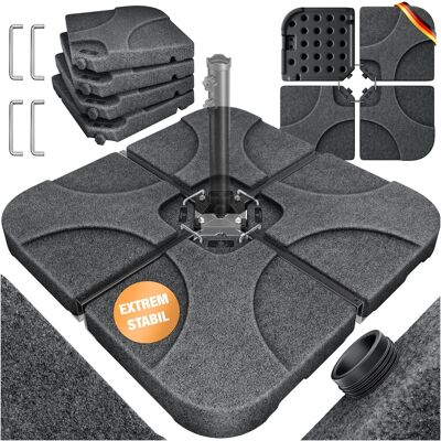 Kesser® Base Para Sombrilla 4 Piezas, Hasta 80 Kg - Antracita/mármol Kesser® Base Para Sombrilla 4 Piezas, Hasta 80 Kg - Antracita/mármol