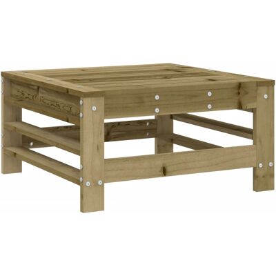 Taburete de jardín de pino impregnado vidaXL - Asiento de jardín - Taburete exterior - Madera Taburete de jardín de pino impregnado vidaXL - Asiento de jardín - Taburete exterior - Madera