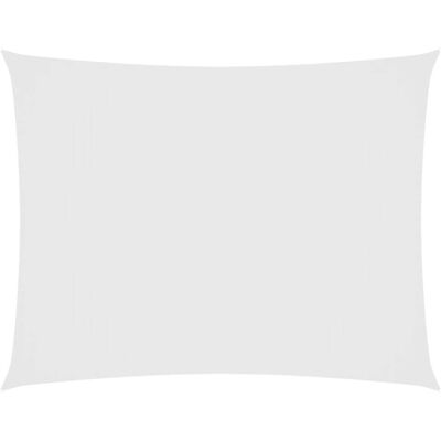 vidaXL Toldo de vela rectangular de tela oxford blanco 3x4 m - Sombrilla de patio vidaXL Toldo de vela rectangular de tela oxford blanco 3x4 m - Sombrilla de patio