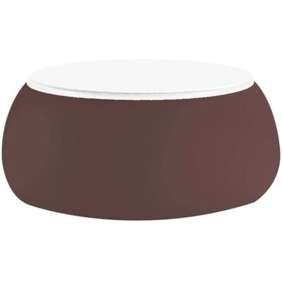 PLUST Mesa De Centro Baja Redonda Container De Diseño Moderno T Ball - Marrón PLUST Mesa De Centro Baja Redonda Container De Diseño Moderno T Ball - Marrón