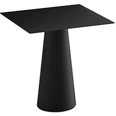 PLUST Mesa De Comedor Cuadrada Diseño Moderno Jardín Terraza Fura T1-dq - Negro PLUST Mesa De Comedor Cuadrada Diseño Moderno Jardín Terraza Fura T1-dq - Negro