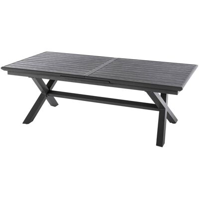 Mesa de jardín extensible Hespéride Graphite - 8-10 personas - Diseño moderno de aluminio Mesa de jardín extensible Hespéride Graphite - 8-10 personas - Diseño moderno de aluminio