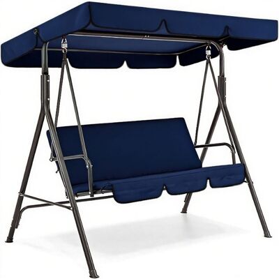 SANS MARQUE Juego De Cubierta Superior De Repuesto Para Toldo De Columpio De Patio, Cojines De Repuesto Para Toldo De Columpio De Exterior, Parasol Impermeable Para Hamaca, Color Azul, 56x47x7 Pulgadas. SANS MARQUE Juego De Cubierta Superior De Repuesto Para Toldo De Columpio De Patio, Cojines De Repuesto Para Toldo De Columpio De Exterior, Parasol Impermeable Para Hamaca, Color Azul, 56x47x7 Pulgadas.