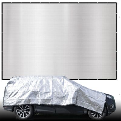 Amanka - 6x7 m Toldo Térmico Coche - Plata - Aluminizado - Awning Amanka - 6x7 m Toldo Térmico Coche - Plata - Aluminizado - Awning