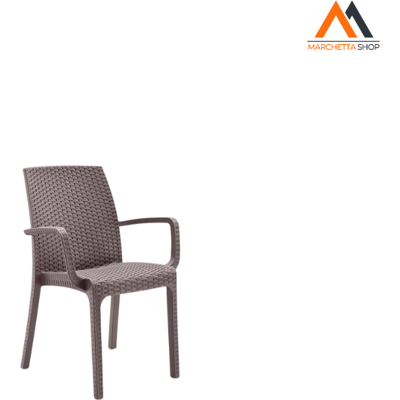 Bica - Silla apilable de ratán para bar y jardín Bica - Silla apilable de ratán para bar y jardín