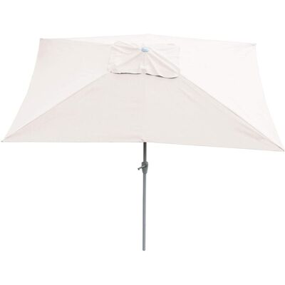 Décoshop26 - Sombrilla De Jardín 2x3m Rectangular Basculante Poliéster/aluminio 4,5kg Crema 040003892 Décoshop26 - Sombrilla De Jardín 2x3m Rectangular Basculante Poliéster/aluminio 4,5kg Crema 040003892