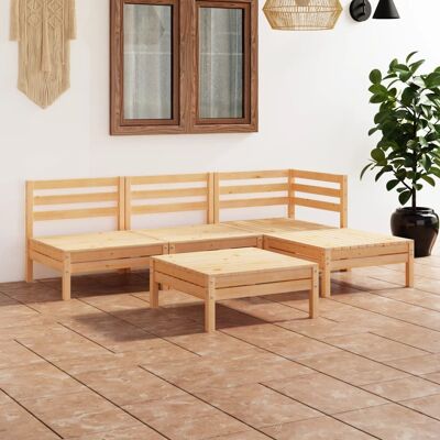 VIDA XL - vidaXL 737861 - Marrón - Juego de muebles de jardín VIDA XL - vidaXL 737861 - Marrón - Juego de muebles de jardín