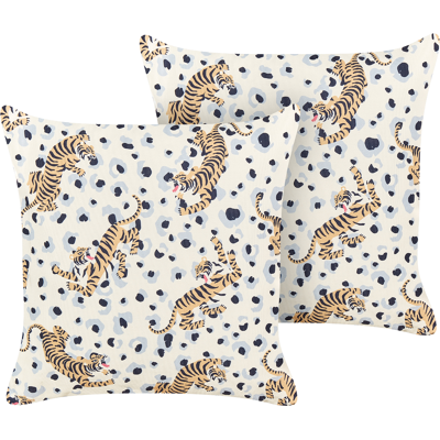 Conjunto de 2 cojines de exterior - Beige - Cojines Conjunto de 2 cojines de exterior - Beige - Cojines