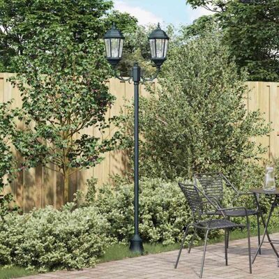 Lámpara de Jardín con Poste y 2 Lámparas E27 - Luz de Jardín Lámpara de Jardín con Poste y 2 Lámparas E27 - Luz de Jardín