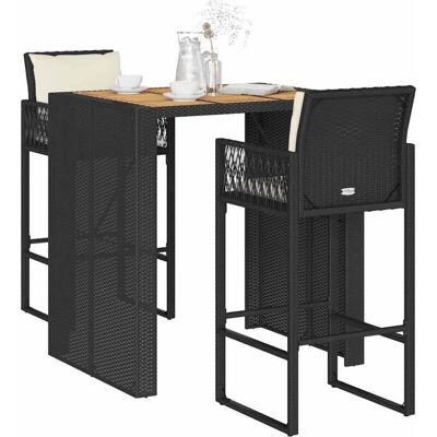 Conjunto de Bar de Jardín con Cojines - Muebles Modernos para Exteriores Conjunto de Bar de Jardín con Cojines - Muebles Modernos para Exteriores