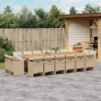 Conjunto de comedor de jardín con cojines - Muebles de exterior Conjunto de comedor de jardín con cojines - Muebles de exterior