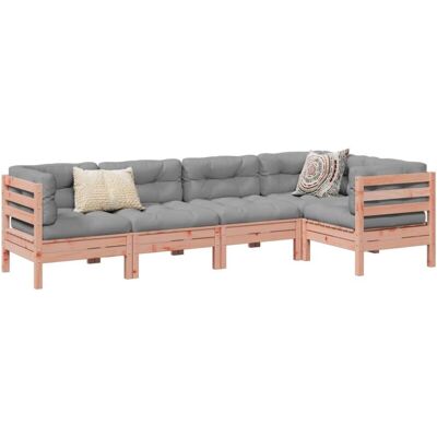 vidaXL Conjunto de Sofás de Jardín 5 Pzas con Cojines - Muebles de Jardín vidaXL Conjunto de Sofás de Jardín 5 Pzas con Cojines - Muebles de Jardín