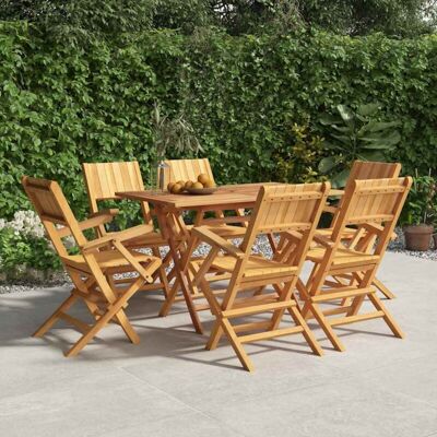 Vidaxl - Sillas De Jardín Plegables 6 Uds Madera Maciza Teca 55x61x90 Cm Vidaxl - Sillas De Jardín Plegables 6 Uds Madera Maciza Teca 55x61x90 Cm