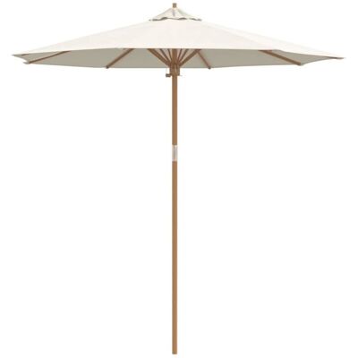 Sombrilla de jardín Bambú Vidaxl 240x260cm Blanco Crema Sombrilla de jardín Bambú Vidaxl 240x260cm Blanco Crema