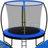 KESSER® trampolín trampolín para jardín certificado TÜV Rheinland GS trampolín para niños hasta 150 kg juego completo con red de seguridad escalera