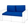 GARDENISTA Al aire libre Almohadilla de Asiento y Almohada de Respaldo para Muebles de Ratán, Cojines de Sofá Suaves y Duraderos para Keter Allibert, 4pc Azul