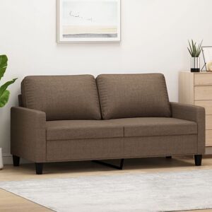 Sofá De 2 Plazas De Tela Marrón 140 Cm Vidaxl Sofá De 2 Plazas De Tela Marrón 140 Cm Vidaxl