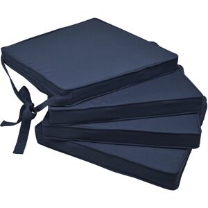 Beautissu - Set De 4 Cojines Para Sillas Loft Sk - Juego De Cojines Cómodos Para Asientos 45x40x5 Cm - Cojines Elegantes Y Modernos Azul Oscuro Beautissu - Set De 4 Cojines Para Sillas Loft Sk - Juego De Cojines Cómodos Para Asientos 45x40x5 Cm - Cojines Elegantes Y Modernos Azul Oscuro