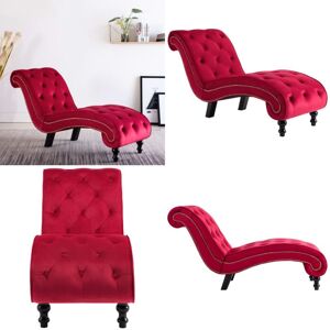 VIDAXL Diván De Terciopelo Rojo - Diván Rojo - Sofá De Terciopelo VIDAXL Diván De Terciopelo Rojo - Diván Rojo - Sofá De Terciopelo