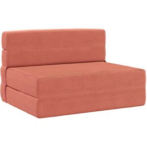 Sofá Cama Plegable Rojo Naranja 100 X 80 X 60 Cm Tela Vidaxl Sofá Cama Plegable Rojo Naranja 100 X 80 X 60 Cm Tela Vidaxl
