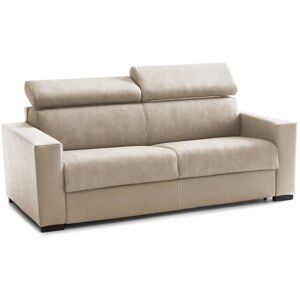 Talamo Italia - Sofa Cama Aisha, Sofá De 3 Plazas, 100% Made In Italy, Sofá De Salón Con Apertura Giratoria, Con Reposacabezas Ajustables Y Reposabrazos Delgados, Cm 200x95h85, Beige, Con Embalaje Refor Talamo Italia - Sofa Cama Aisha, Sofá De 3 Plazas, 100% Made In Italy, Sofá De Salón Con Apertura Giratoria, Con Reposacabezas Ajustables Y Reposabrazos Delgados, Cm 200x95h85, Beige, Con Embalaje Refor