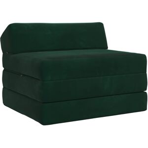 Sofá Cama Plegable Verde Oscuro 200 X 70 X 10 Cm Terciopelo Vidaxl Sofá Cama Plegable Verde Oscuro 200 X 70 X 10 Cm Terciopelo Vidaxl