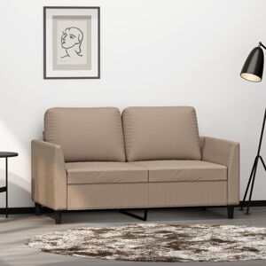 Sofá De 2 Plazas De Cuero Sintético Color Capuchino 120 Cm Vidaxl Sofá De 2 Plazas De Cuero Sintético Color Capuchino 120 Cm Vidaxl