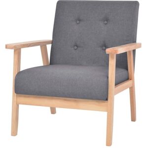 Vidaxl - Sillón De Tela Gris Oscuro Vidaxl - Sillón De Tela Gris Oscuro