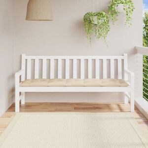 Cojín de banco de jardín beige 180x50x7cm Vidaxl - Cojín de banco de jardín Cojín de banco de jardín beige 180x50x7cm Vidaxl - Cojín de banco de jardín
