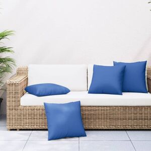 vidaXL Cojines para sofá - 4 piezas, Azul real, 50x50 cm, Tela vidaXL Cojines para sofá - 4 piezas, Azul real, 50x50 cm, Tela