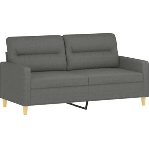 Sofá De 2 Plazas De Tela Gris Oscuro 140 Cm Vidaxl Sofá De 2 Plazas De Tela Gris Oscuro 140 Cm Vidaxl