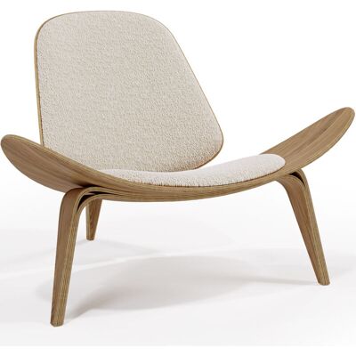 Privatefloor - Butaca De Diseño - Sillón Escandinavo - Tapizado Boucle - Lucy Privatefloor - Butaca De Diseño - Sillón Escandinavo - Tapizado Boucle - Lucy