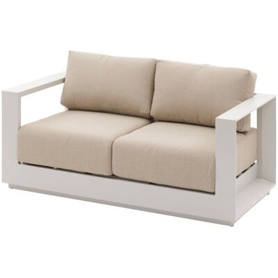 Hesperide - Sofá De Jardín Allure Avena Y Zebrano Beige 2 Plazas De Aluminio Y Poliéster - Hespéride Hesperide - Sofá De Jardín Allure Avena Y Zebrano Beige 2 Plazas De Aluminio Y Poliéster - Hespéride